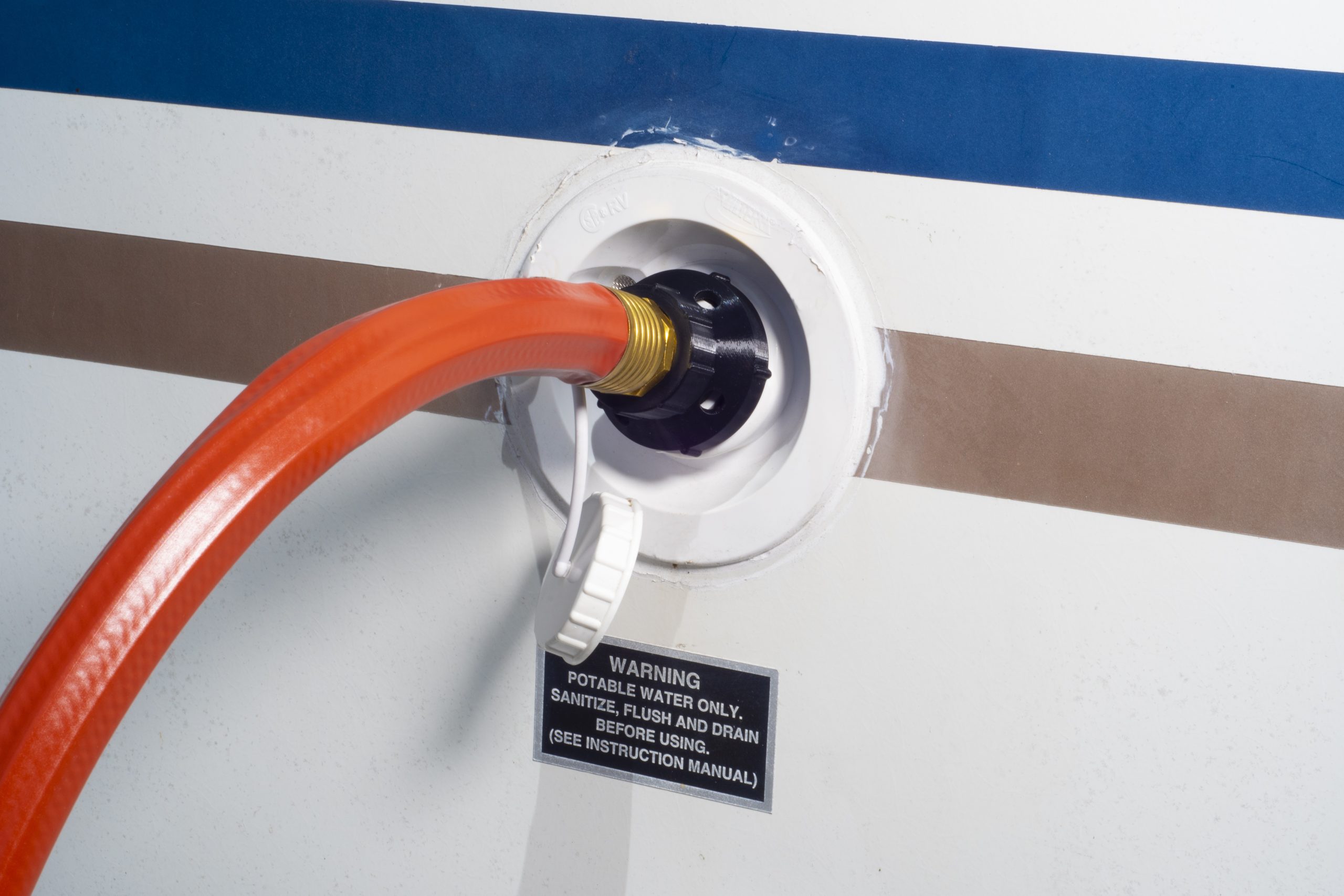 RV / Travel Trailer Fresh Water Tank Fill Hose Adapter, HANDS FREE!!! LB3D Design Store