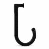 Single retained string light hook showing its attachment tab and curved canopy hanging end.